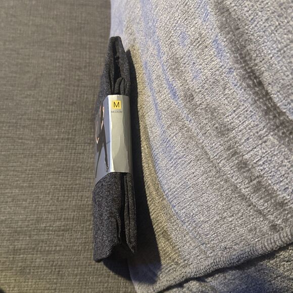 APT. 9 Microfiber Tights Control Top Medium Charcoal Heather Gray NIP - Picture 4 of 4